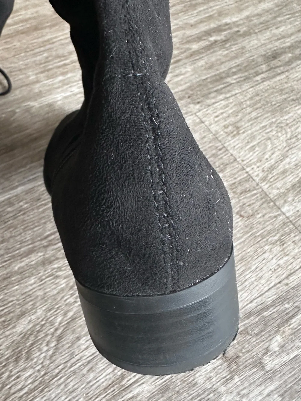 a new day Black Over-the-Knee Suede Flat Boots size 8.5